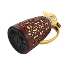 Vacuum Insulated Plastic Thermos Flask Burgundy Gold 1 Litre