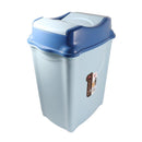 Multi-color Swing Top Rubbish Bin Plastic Waste Bin Trash Bin for Home Kitchen Office 26*20*33 cm