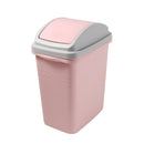 Multi-color Swing Top Rubbish Bin Plastic Waste Bin Trash Bin for Home Kitchen Office 31*21*39.5 cm