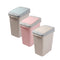 Multi-color Push Button Rubbish Bin Plastic Waste Bin Trash Bin for Home Kitchen Office 31*21*35 cm