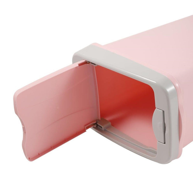 Multi-color Push Button Rubbish Bin Plastic Waste Bin Trash Bin for Home Kitchen Office 31*21*35 cm