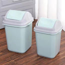 Multi-color Swing Top Rubbish Bin Plastic Waste Bin Trash Bin for Home Kitchen Office 24*26 cm