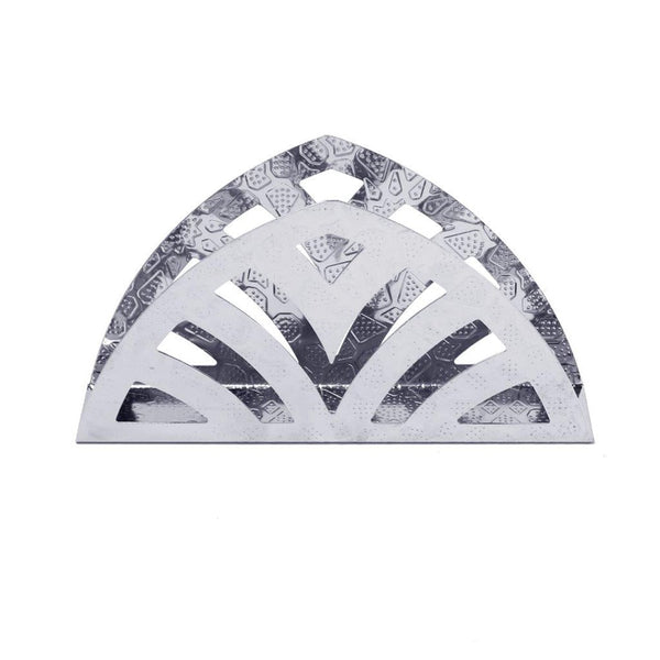 Deco Silver Metal Napkin Holder Serviette Dispenser 15.5*3.9*8.5 cm (Ctn Box 100 units)