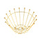 Deco Gold Plated Metal Fruit Basket Fruit Bowl 25*25*14 cm (Ctn Box 60 units)