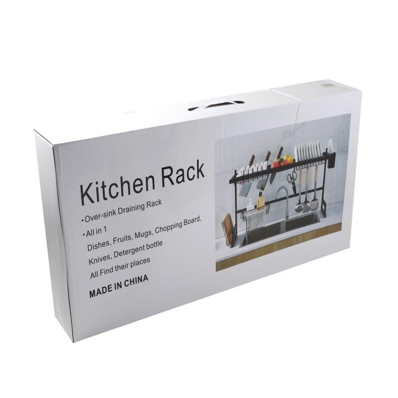 Heavy Duty Metal 2 Tier Dish Drainer Cutlery Stand for Kitchen 65*32*48 cm 2000G (Ctn Box 8 units)