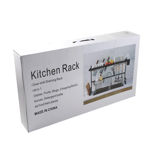 Heavy Duty Metal 2 Tier Dish Drainer Cutlery Stand for Kitchen 85*32*48 cm 2500G (Ctn Box 8 units)