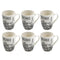 Ceramic Coffee Mug Latte Mug Abstract Design Print 8.5*10 cm (Ctn Box 72 units)