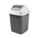 Multi-color Swing Top Rubbish Bin Plastic Waste Bin Trash Bin for Home Kitchen Office 24*24*37 cm