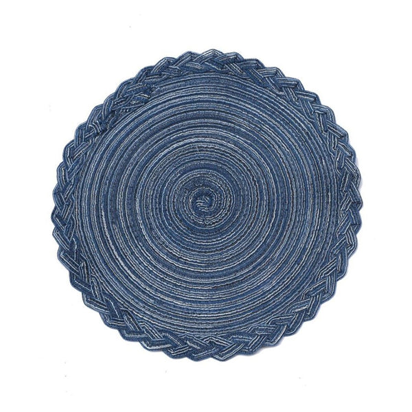 Multi-color Deco Round Braided Cotton Dining Table Placemat