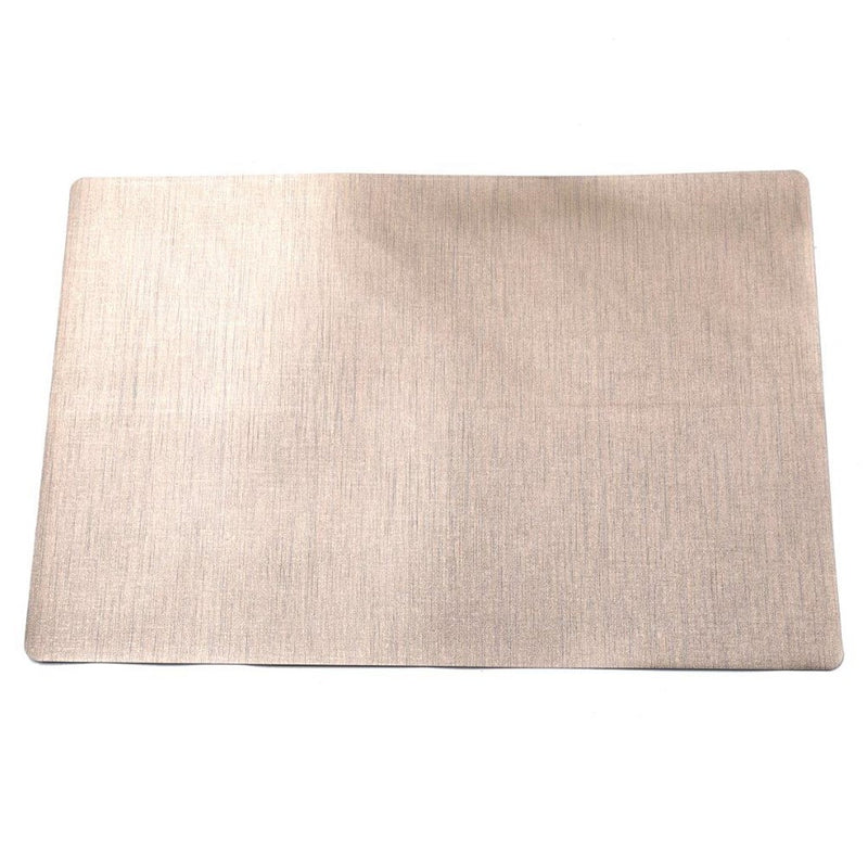 Multi-color Rectangle Metallic Pattern Plastic Dining Table Placemat