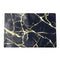 Multi-color Rectangle Metallic Marble Pattern Plastic Dining Table Placemat