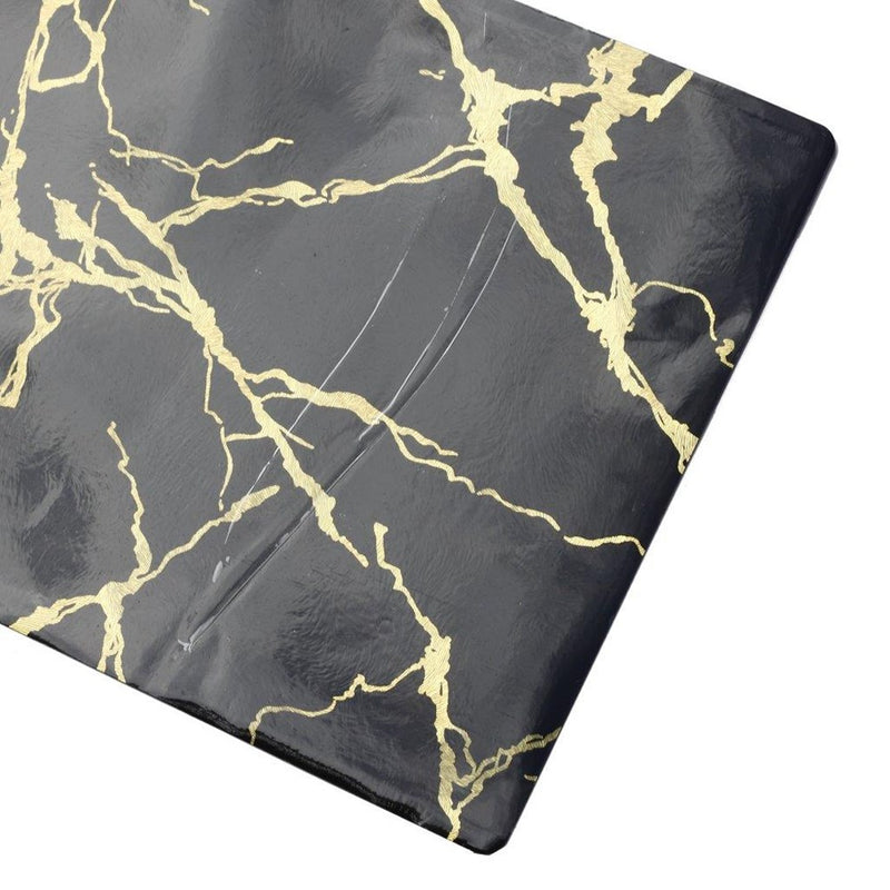 Multi-color Rectangle Metallic Marble Pattern Plastic Dining Table Placemat