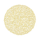 Multi-color Round Abstract Pattern Plastic Dining Table Placemat