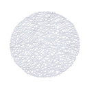 Multi-color Round Abstract Pattern Plastic Dining Table Placemat
