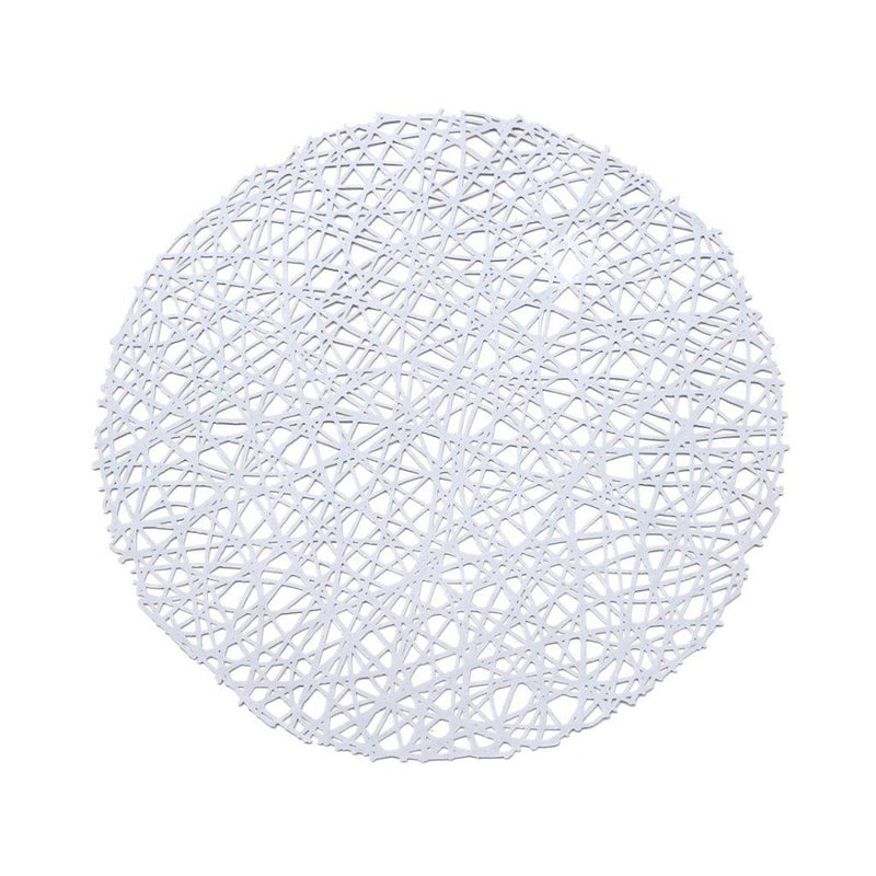 Multi-color Round Abstract Pattern Plastic Dining Table Placemat