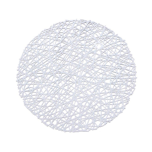 Multi-color Round Abstract Pattern Plastic Dining Table Placemat