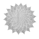 Multi-color Sun Shape Abstract Pattern Plastic Dining Table Placemat