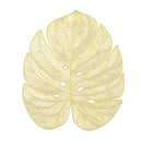 Multi-color Leaf Shape Abstract Pattern Plastic Dining Table Placemat