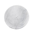 Multi-color Round Abstract Pattern Plastic Dining Table Placemat
