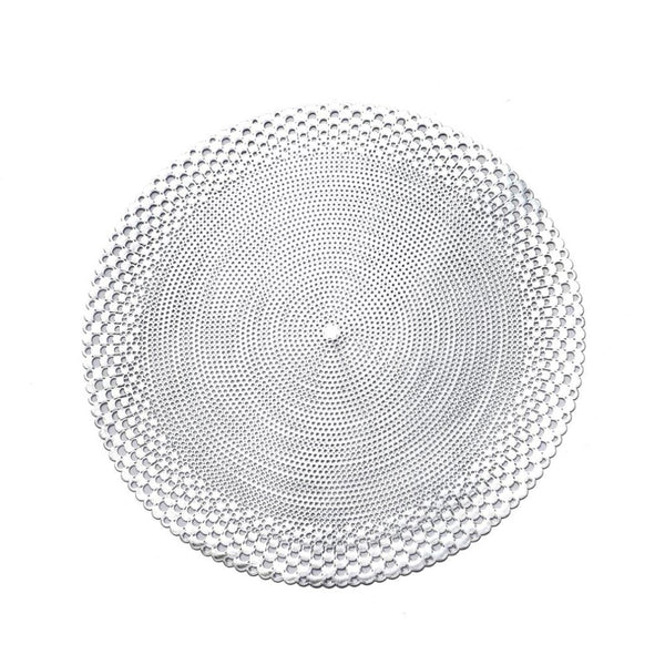 Multi-color Round Abstract Pattern Plastic Dining Table Placemat