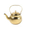 Stainless Steel Gold Plated Hammer Grain Stovetop Tea Pot Kettle with Infuser 1.6 Litre