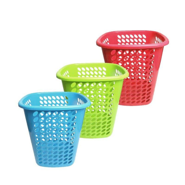 Multipurpose Plastic Laundry Basket Storage Utility Basket Multi-color 40.2*39.9*42.5 cm