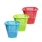 Multipurpose Plastic Laundry Basket Storage Utility Basket Multi-color 40.2*39.9*42.5 cm