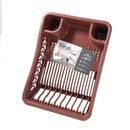 Premium Quality Plastic Dish Drainer Plate Drying Rack Cutlery Holder with Tray 43*32.5*11.6 cm