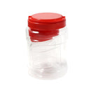 Plastic Food Container Storage Jar Set of 5 pcs with Lid 8.5*12CM/11*15CM/14*19 cm