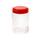 Plastic Food Container Storage Jar Set of 5 pcs with Lid 8.5*12CM/11*15CM/14*19 cm