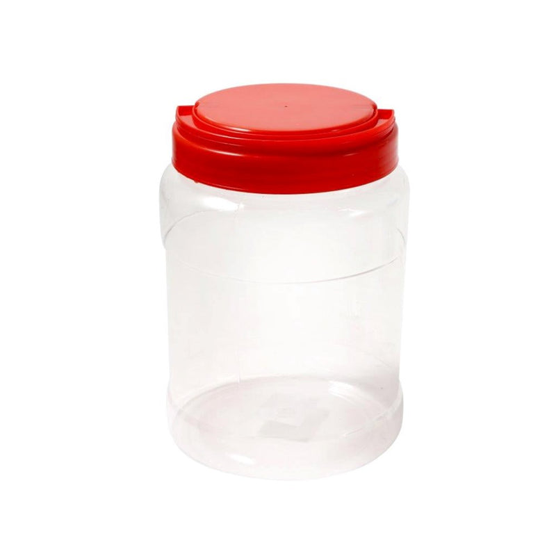 Plastic Food Container Storage Jar Set of 5 pcs with Lid 8.5*12CM/11*15CM/14*19 cm