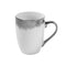 Ceramic Coffee Mug Latte Mug Silver Rain Abstract Design Print 8*12 cm