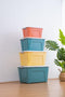 Multipurpose Plastic Storage Box with Lid Laundry Basket 24.5 cm