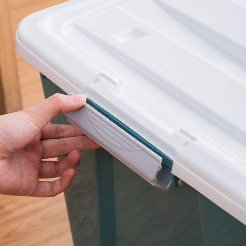 Multipurpose Plastic Storage Box with Lid Laundry Basket 24.5 cm