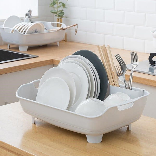 Plastic Dish Rack and Drainer Multi-color 42*31*13 cm