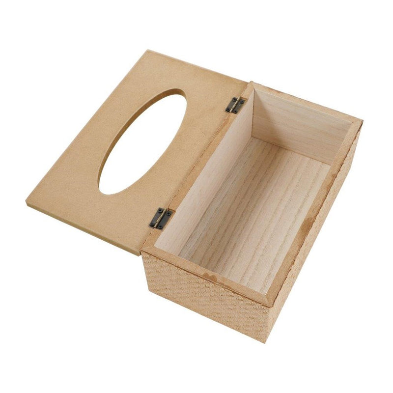 Premium Quality Rattan Design MDF Rectangular Tissue Box Napkin Holder 25*13*8 cm (Ctn Box 36 units)