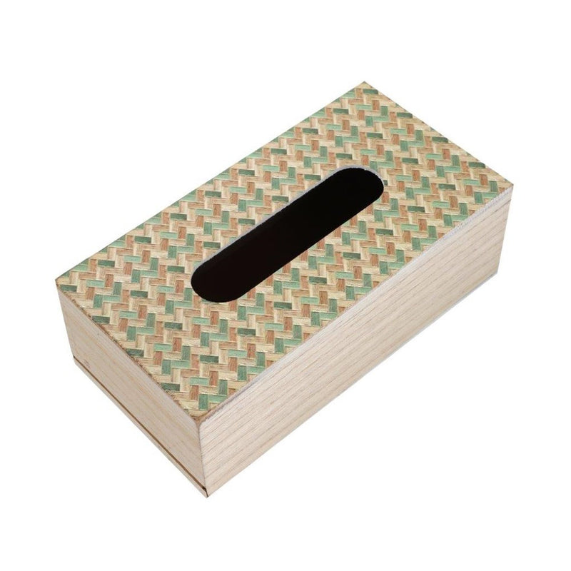 Premium Quality Rattan Design MDF Rectangular Tissue Box Napkin Holder 25*13*8 cm (Ctn Box 36 units)