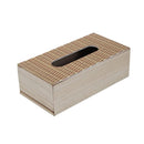 Premium Quality Rattan Design MDF Rectangular Tissue Box Napkin Holder 25*13*8 cm (Ctn Box 36 units)