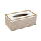 Premium Quality Pearl Border Design MDF Rectangular Tissue Box Napkin Holder 25*13*8 cm (Ctn Box 36 units)