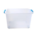 Multipurpose Plastic Stackable Storage Container Bins With Wheels 60.5*44.5*37 cm