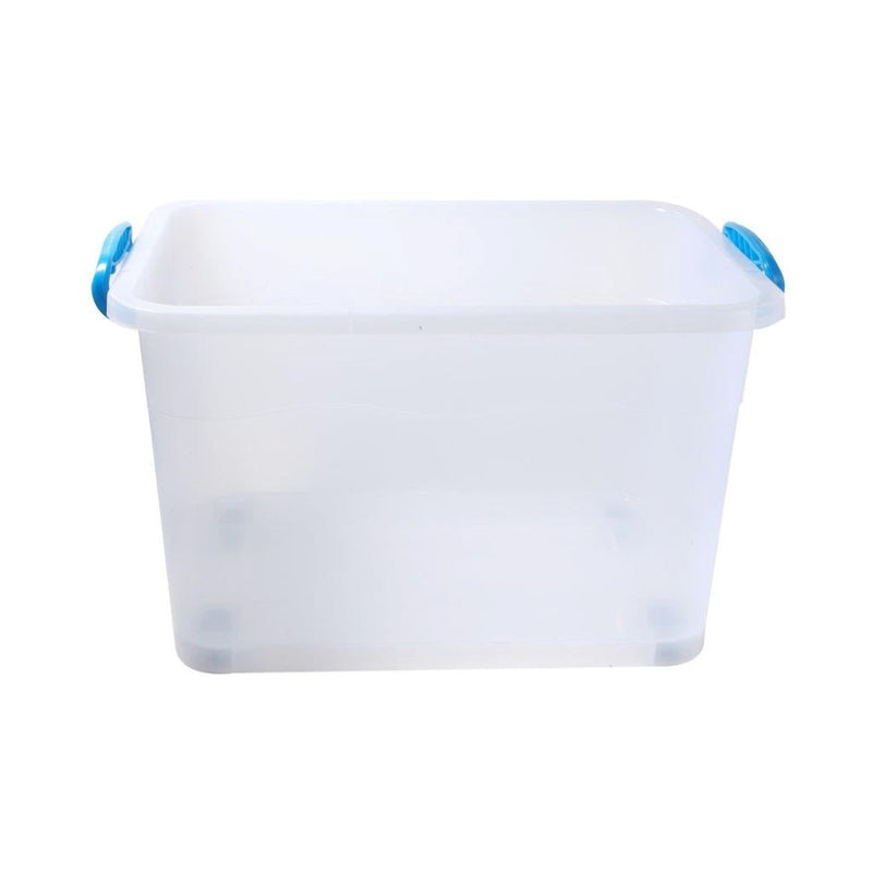 Multipurpose Plastic Stackable Storage Container Bins With Wheels 60.5*44.5*37 cm