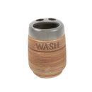 Ceramic Bathroom Accessories Soap Dispenser Toothbrush Holder 4 Pcs Set (Ctn Box 18 units)
