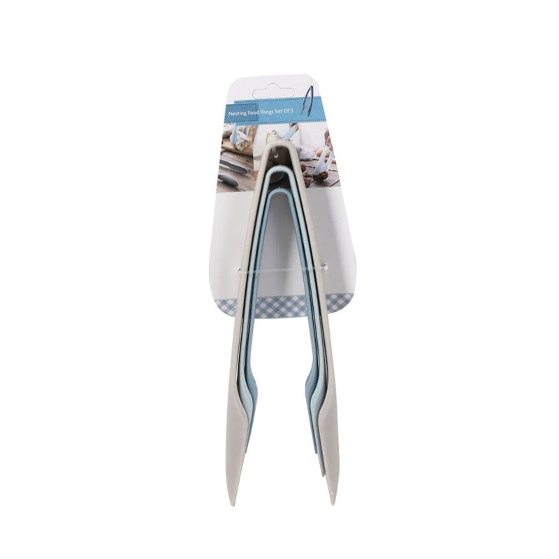 Plastic Nesting Kitchen Tong Set of 3 Pcs 25 cm