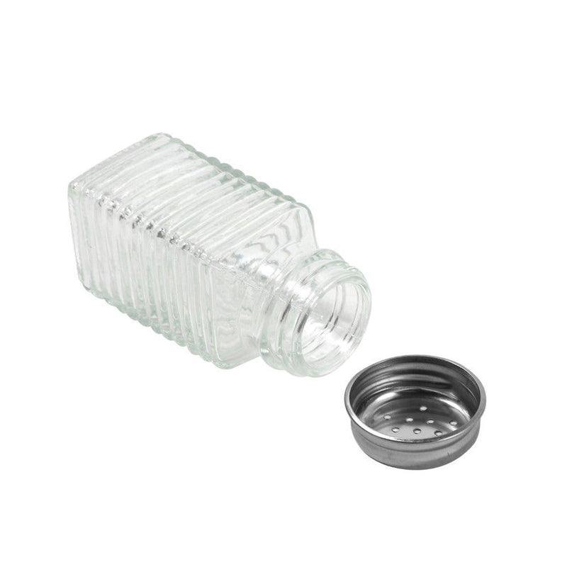 Mason Jar Style Glass Condiment Salt & Pepper Shaker Set of 2 Pcs 3.8*8.8 cm
