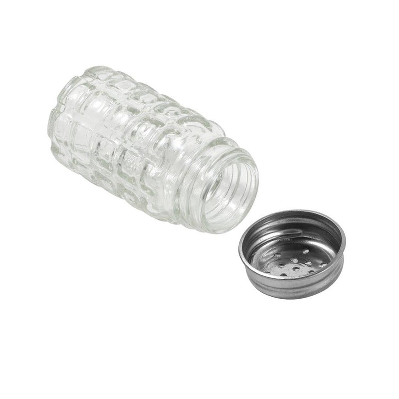 Mason Jar Style Glass Condiment Salt & Pepper Shaker Set of 2 Pcs 3.8*8.8 cm