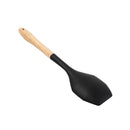 Wood and Silicone Heat Resistant Spatula Non Stick Spoon 31.5*6.7 cm