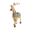 Sculpture Statue Resin Figurine Reindeer Metallic Gold Colour 10*7*22 cm