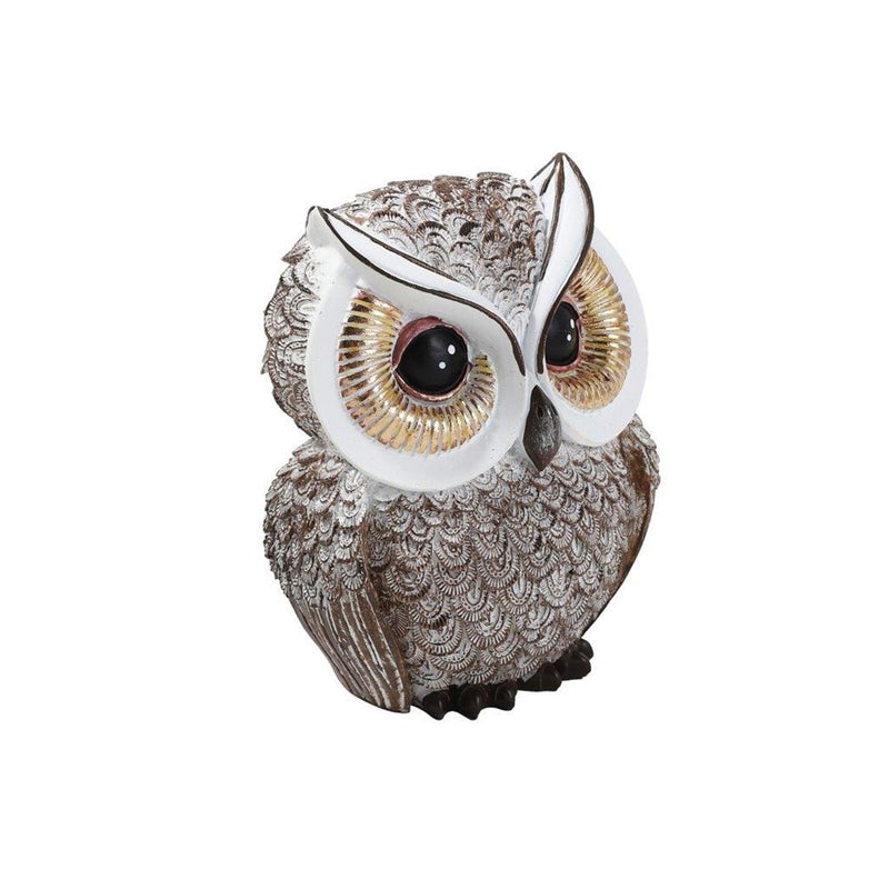 Sculpture Statue Resin Figurine Owl Natural Colour 4.5*3*6 cm