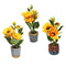 Realistic Touch Artificial Sunflower Flower Deco Pot Abstract Home Print 8*7*28 cm 
 (Ctn Box 48 units)