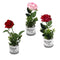 Realistic Touch Artificial Rose Flower Deco Pot Abstract Home Print 8.5*7*27 cm 
 (Ctn Box 48 units)